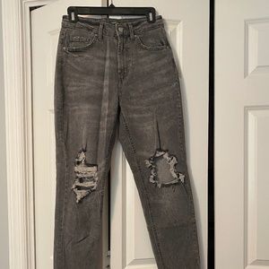 Black Distressed Jeans